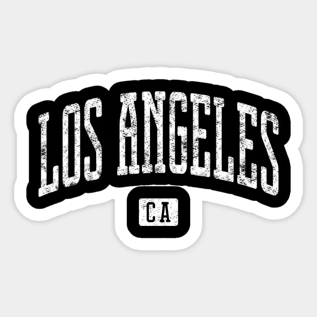 Los Angeles CA Vintage City Sticker by Vicinity